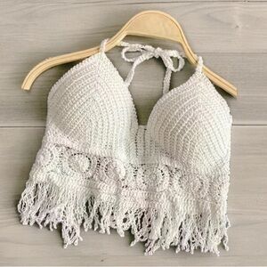 Fringe Halter Top